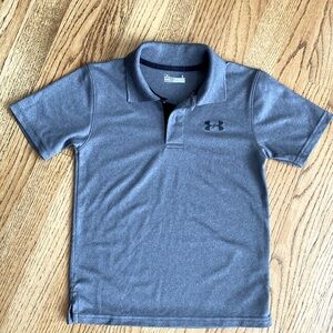 Under Armour boys gray polo, sz 6